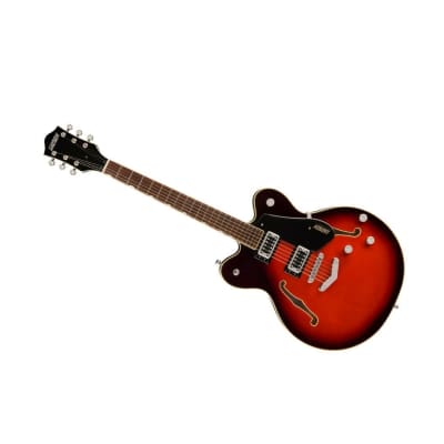 Gretsch G5622 Electromatic Center Block Double-Cut 6-String Right-Handed Electric Guitar with V-Stoptail Tailpiece (Claret Burst) image 5