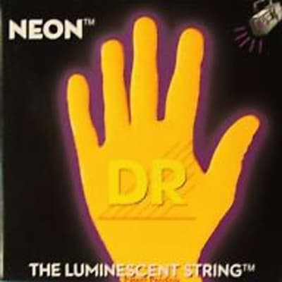 DR Neon Phosphorescent Orange HiDef Light Electric Guitar Strings