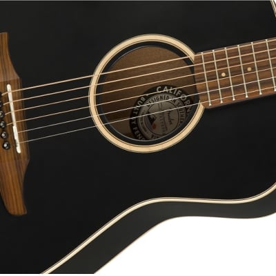 Fender Malibu Special Acoustic Guitar. Pau Ferro FB, Matte Black w/bag image 4