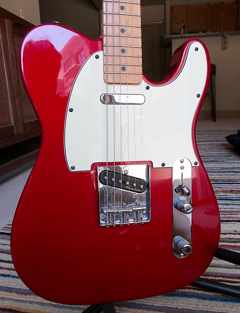 Fender telecaster mexican online candy apple red