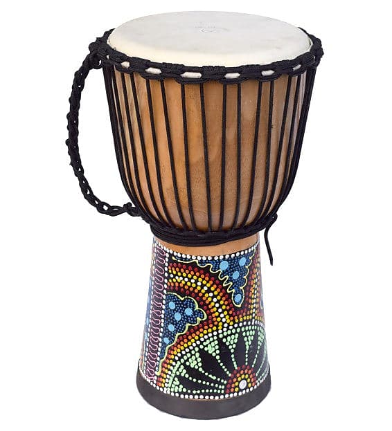 Ecko 50cm Painted Djembe, Natural Blond image 1