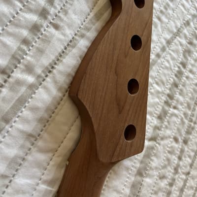 Roasted Maple P Bass Style Neck, SS Frets, TUSQ Nut, Steel Rods image 2
