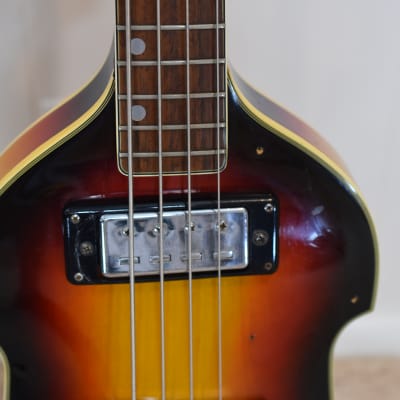 Bruno Conqueror - Violin Bass 1960s - Sunburst image 8