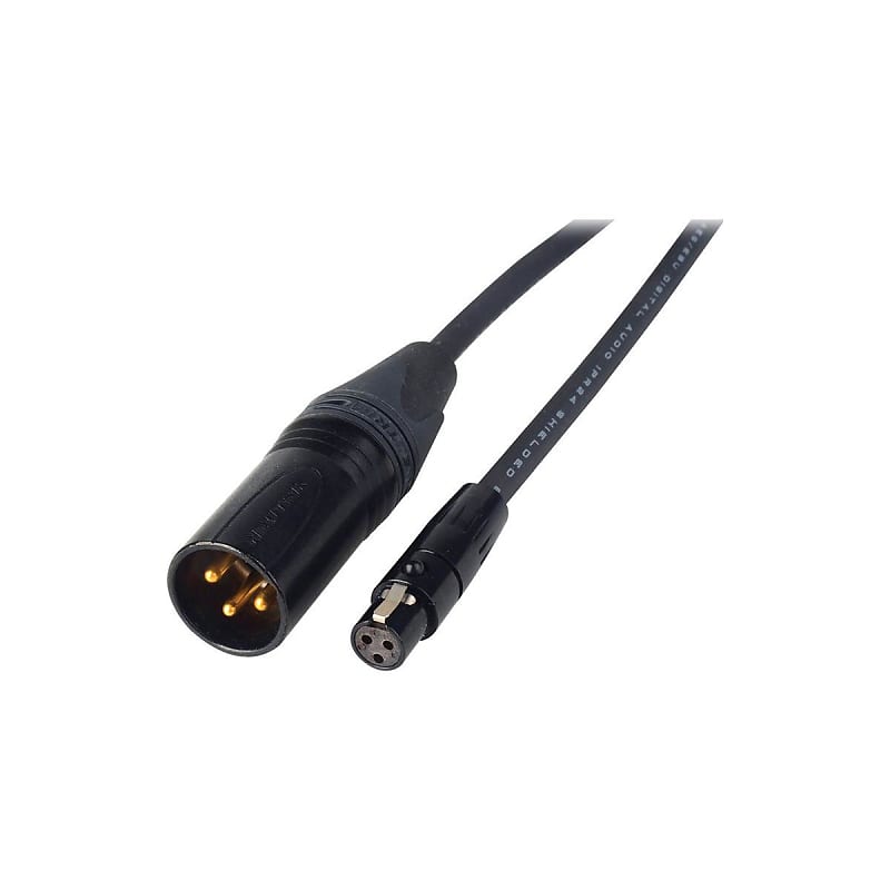 XLR Male with Pin 3 Hot to XLR Female Audio Cables - Pair