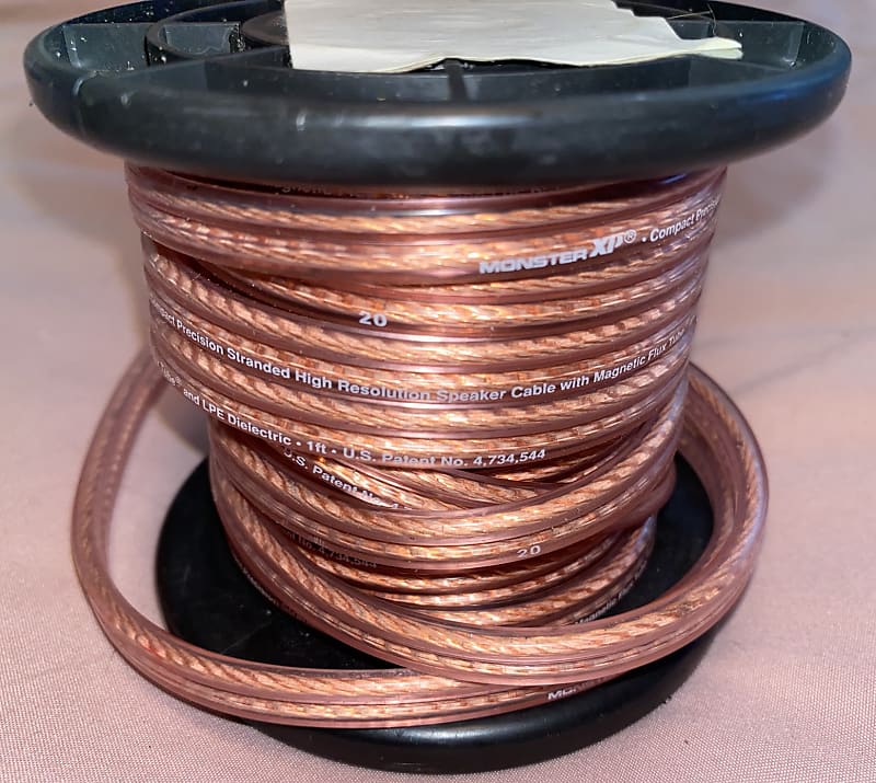 Monster Compact High Performance XP Speaker Wire Cable Spool - Oxygen-Free Copper Speaker Cable image 1