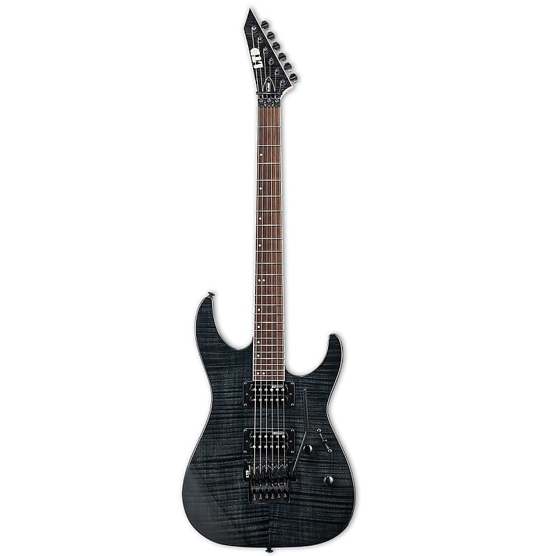 ESP LTD M-200FM Electric Guitar See Thru Black with Free Pro Setup image 1