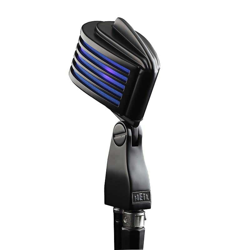 Heil Sound The Fin Microphone with Black Body - Blue LED image 1