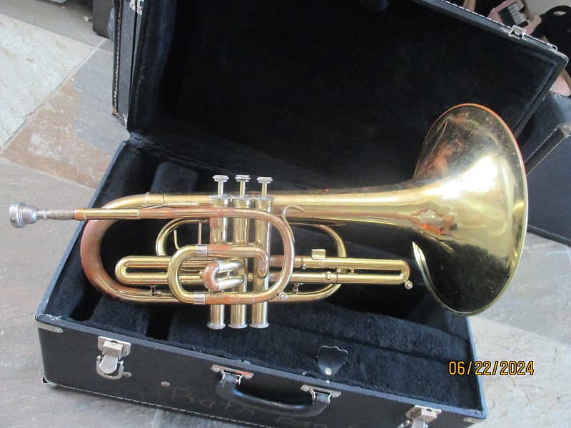 Blessing M100 brand Mellophone, with case and mouthpiece, Reverb