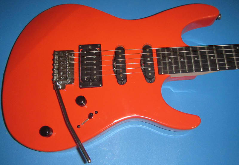 Ibanez RG140 1988 tangerine/orange | Reverb