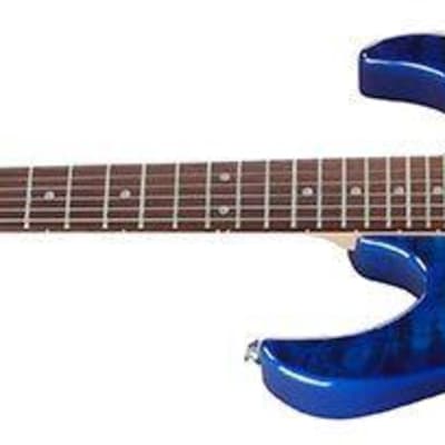 Ibanez GRX70QATBB GIO RX 6 String Electric Guitar Transparent Blue Burst image 9