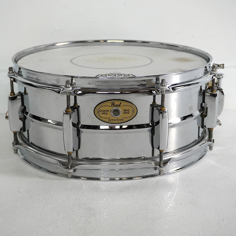 Pearl 13” x 5” Sensitone Custom Alloy Steel Snare Drum | Reverb