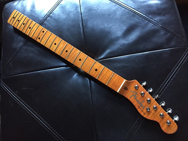 Musikraft Quartersawn 5A Flame Roasted Maple Neck | Reverb