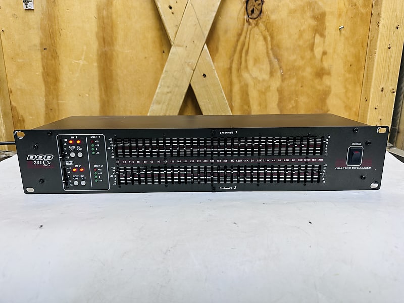DOD SR231 QX Dual 31 Band EQ Rack Mount Graphic Equalizer | Reverb
