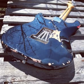 David Gilmour Black Stratocaster Tribute Aged Relic Strat Fender Style image 5