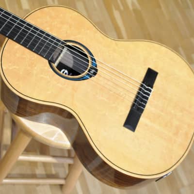 LAG Classical Hyvibe CLHV30E / Left Handed Classical Nylon Adult Smart Guitar / CHV30E Lefty by Maurice Dupont image 1