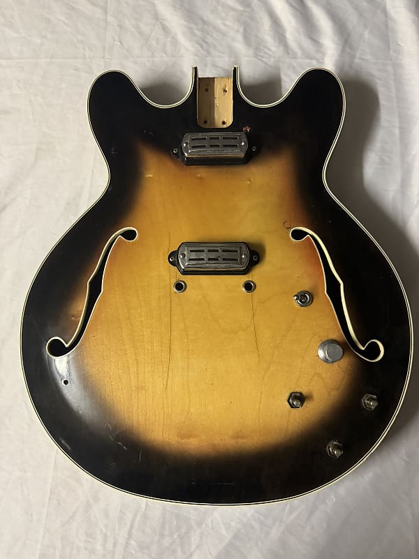 Vox Crucianelli Lynx V213 Electric Guitar Body Italy 1960s - Sunburst image 1
