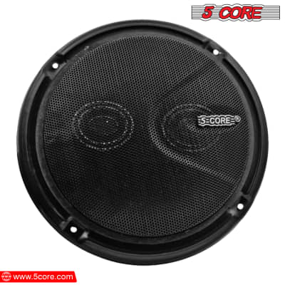 5 Core 6 Inch Speakers 2 Way Coaxial Raw Replacement Speaker 250 Watts Max Power 50W RMS 4 Ohm Woofer w Neodymium Magnet Tweeters  CS 2 WAY Pair image 6