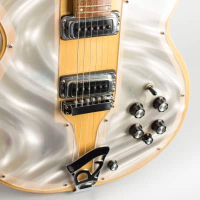 Rickenbacker  Model 331 Lightshow Semi-Hollow Body Electric Guitar (1971), ser. #KJ-609, period silver Tolex hard shell case. image 9