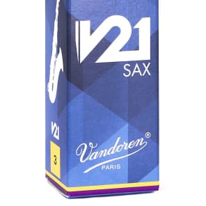 Vandoren SR823 V21 Series Tenor Saxophone Reeds - Strength 3 (Box of 5)