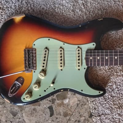 1963 Fender Custom Shop w/Flamed Neck* Stratocaster Relic 3-color sunburst "The 63" 2015 image 5