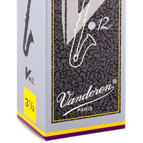 Vandoren CR6235 V12 Series Bass Clarinet Reeds - Strength 3.5 (Box of 5)