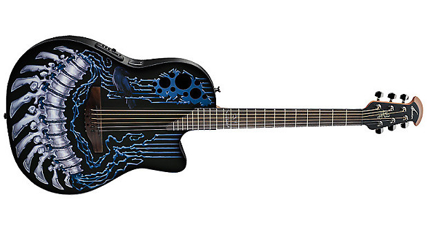 DJ Ashba Demented DJA34-CHB Chrome Bone Ovation * NEW * RARE