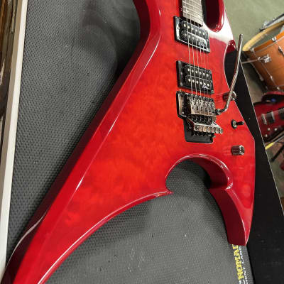 B.C. Rich Beast NJ Series Red Guitar With Hard Shell Case for sale