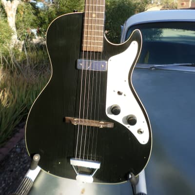 Alden H-45 Stratotone 1963  Tuxedo Black, (Kennedy Assassination Guitar) image 1