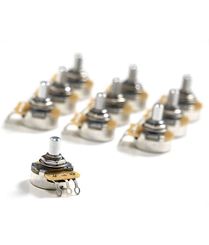 CTS 250k Audio/Log Pot, Solid Shaft, Telecaster (10 Pack) Reverb