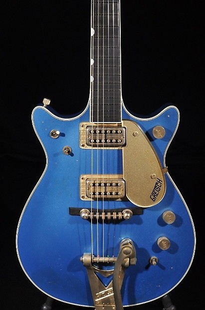 Gretsch USA Custom 62 Duo Jet Lake Placid Blue Relic Double Cutaway Guitar Reverb Portugal