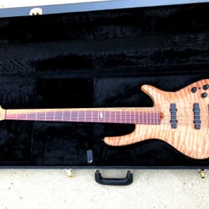 Roscoe Century 3005 J 34" scale Jazz Bass Guitar + custom upgrades extras Purpleheart Maple Ash image 6