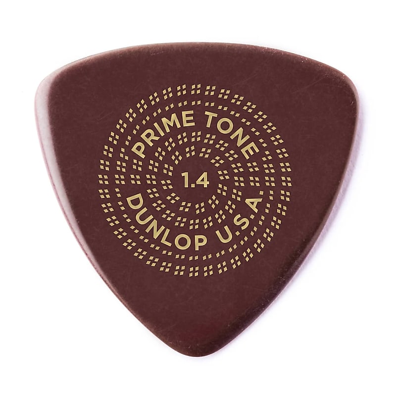 Dunlop 513R14 Primetone Tri Smooth 1.4mm Triangle Guitar Picks (12-Pack) image 1
