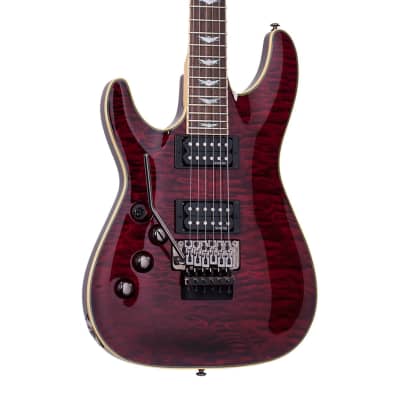 Schecter Omen Extreme-FR Left Handed Electric Guitar - Black Cherry - B-Stock image 3