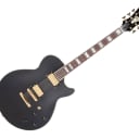 D'Angelico Deluxe SS w/ Stop-Bar Tailpiece - Matte Midnight (No F Holes) B-Stock