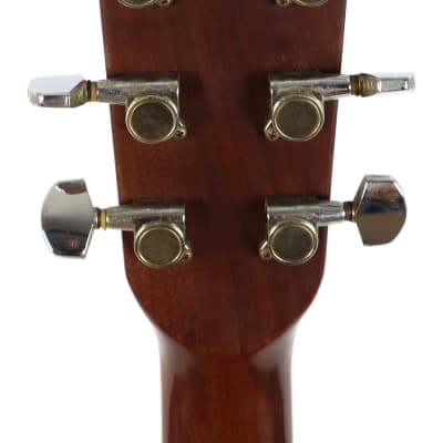 Morris MD507 Solid Top Mahogany Cherry Sunburst Acoustic Guitar image 8