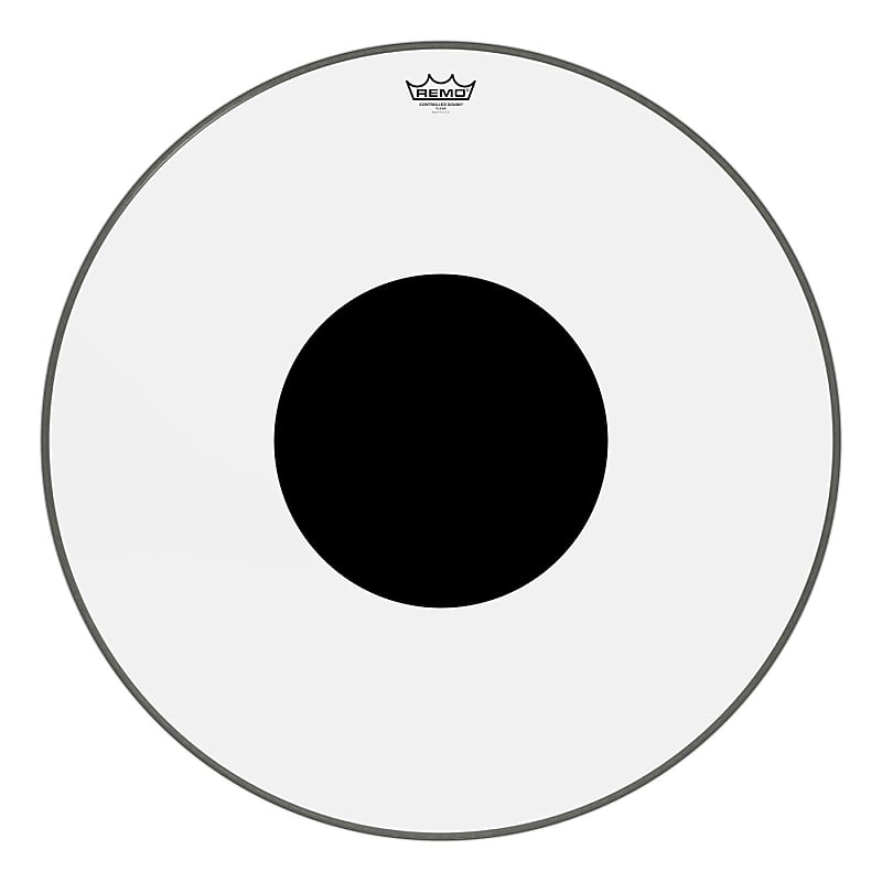 Remo CS0315-10 Clear Controlled Sound Drum Head - 15-Inch - Black Dot on Top image 1