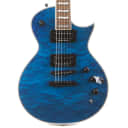 Used ESP LTD EC-1000 Piezo Quilted Maple - See Thru Blue