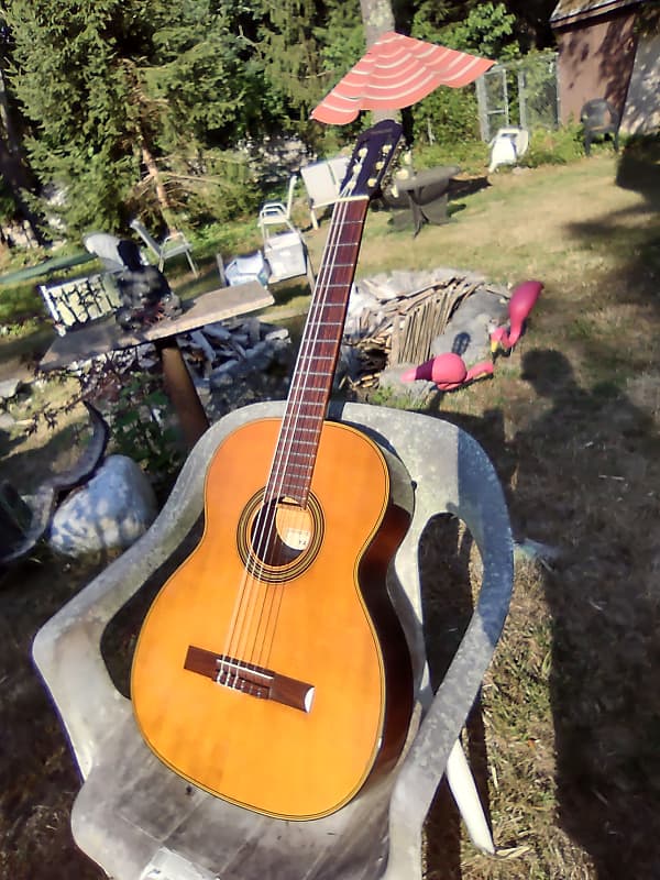 Yamaha Nippon Gakki Model # 100 Classical Guitar, 1966 Stained maple image 1