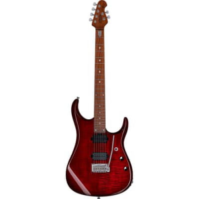 STERLING BY MUSIC MAN - JP15 FLAME MAPLE TOP ROYAL RED image 2