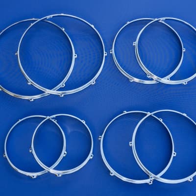 Sonor Phonic Ferromanganese Hoops 2 x 10", 12", 13", 16" Germany Vintage image 1
