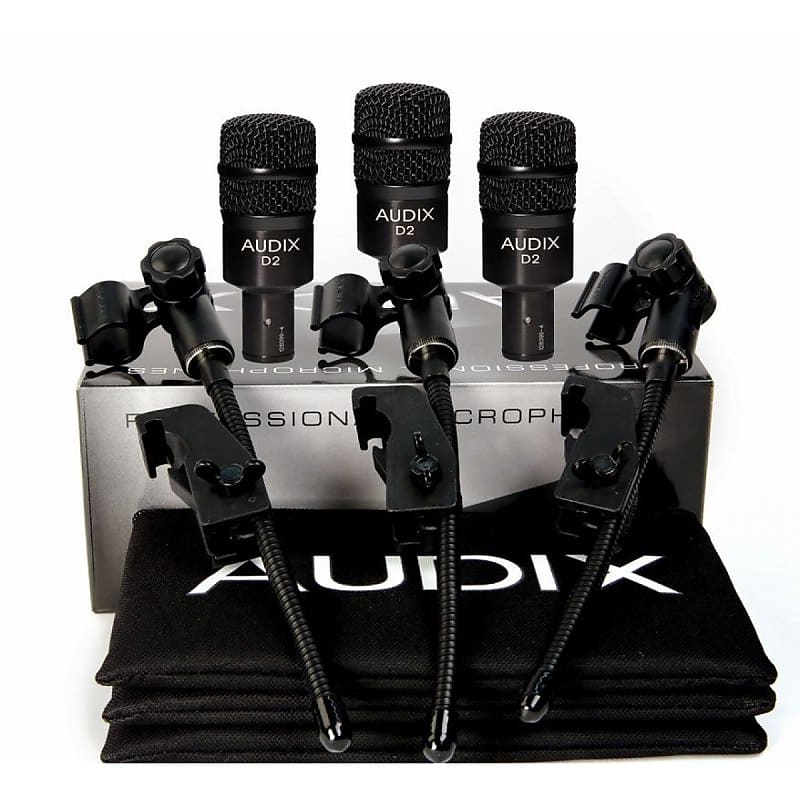 Audix - 3 Pack of D2 Trio Dynamic Instrument Mics! D2TRIO *Make An Offer!* image 1