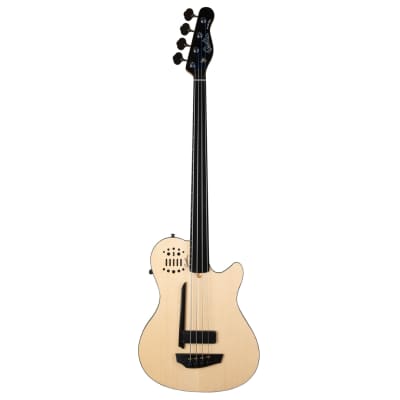 Godin A4 Ultra Fretless A/E Bass Guitar - Natural image 1
