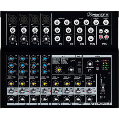 Mackie Mix Series Mix8 8-Channel Compact Mixer and Platinum Bundle with  Dynamic Microphone + Desktop Studio Mic Stand + Headphones + More