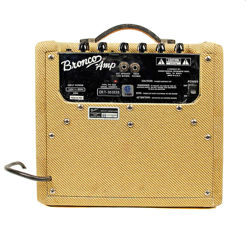 【ビンテージ】Fender USA Bronco Amp Tweed ビンテージ】Fender USA Bronco Amp Tweed