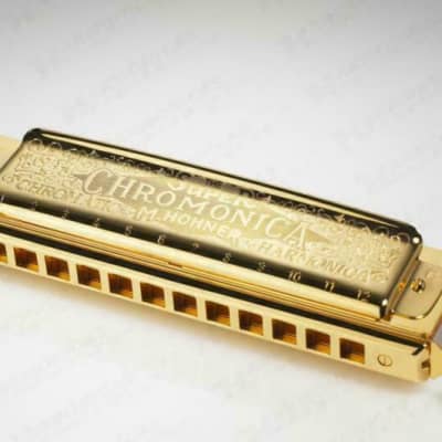 Hohner Super 64 Chromatic Harmonica Gold Free Army Harmonica | Reverb