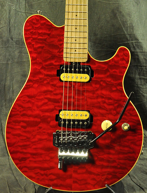Sterling by Musicman AX40 Transparent Red | Reverb