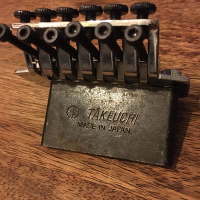 Washburn 600-S Floyd Rose tremolo Bridge (Made in Japan by Takeuchi) -from a Dime D333 Blackjack image 5