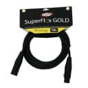 OSP SuperFlex GOLD 10' ft Premium "Lay-Flat" Microphone/Mic XLR Cable - SFM-10