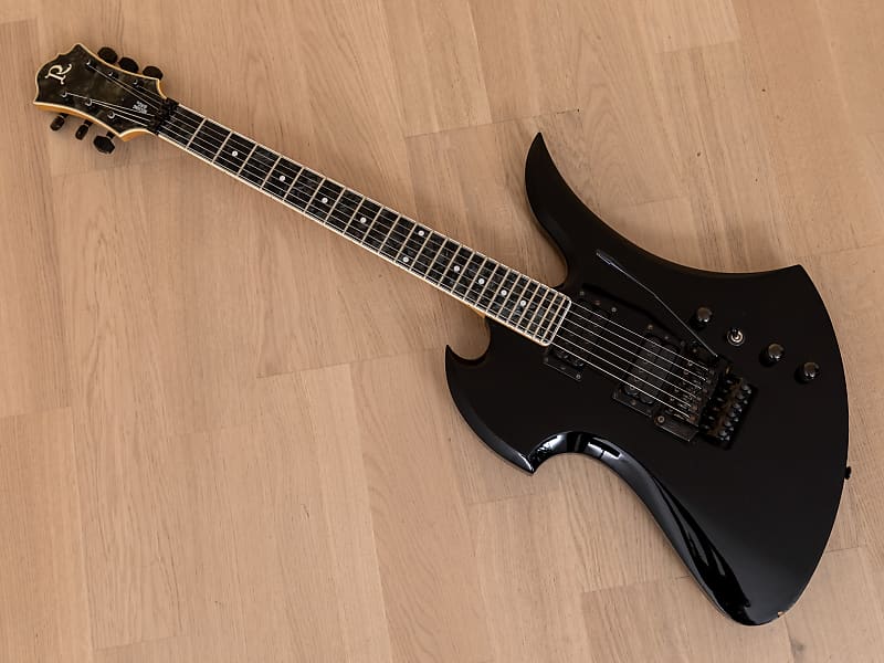 1990s BC Rich Mockingbird Electric Guitar Black Pearloid