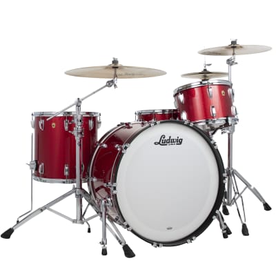 Ludwig Legacy Maple Red Sparkle Pro Beat 14x24_9x13_16x16 Special Order Drum Kit | Authorized Dealer image 1